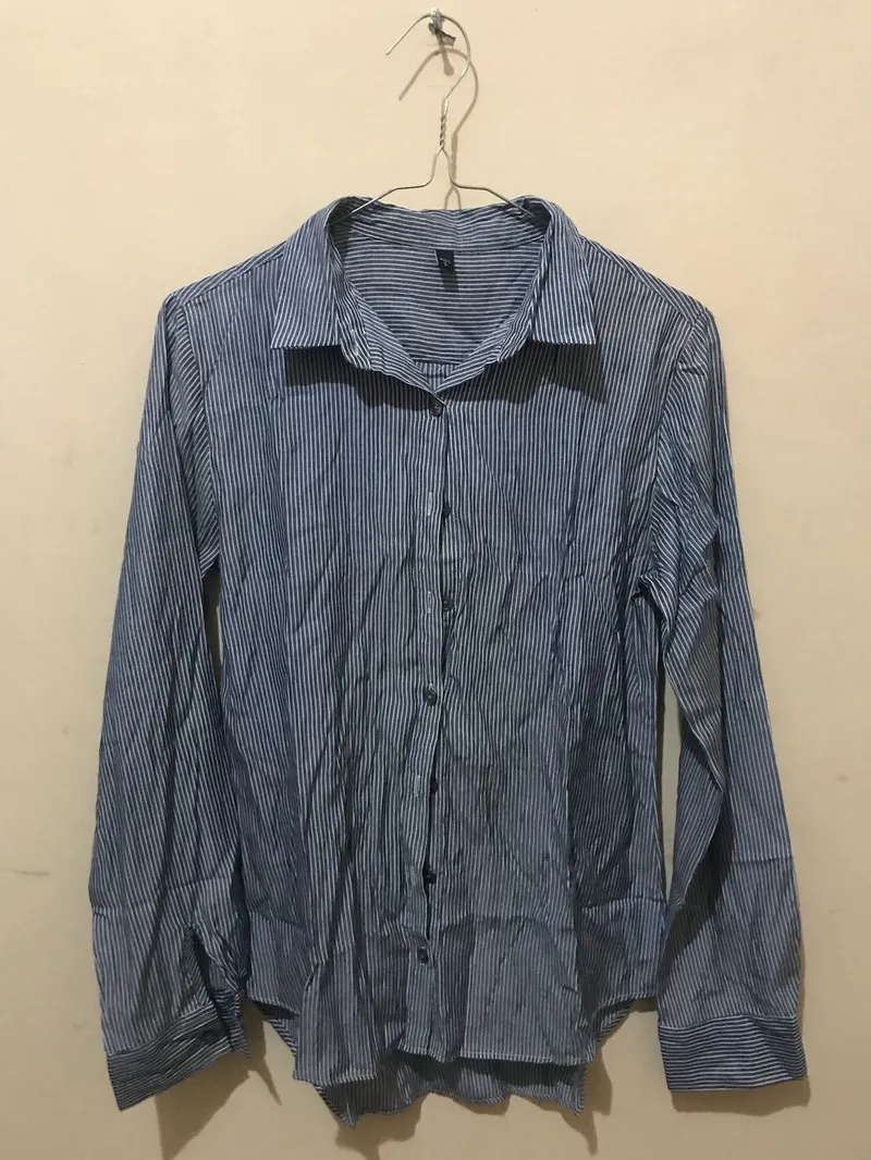Casual Shirt Wanita blue photo 1