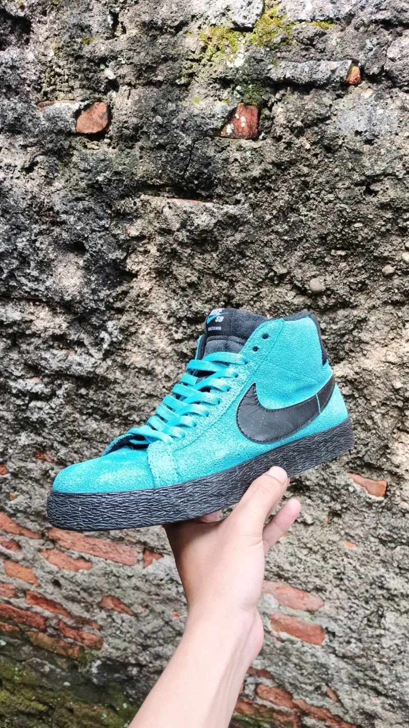 Nike SB Streetwear Skater Sneakers Wanita blue black photo 1