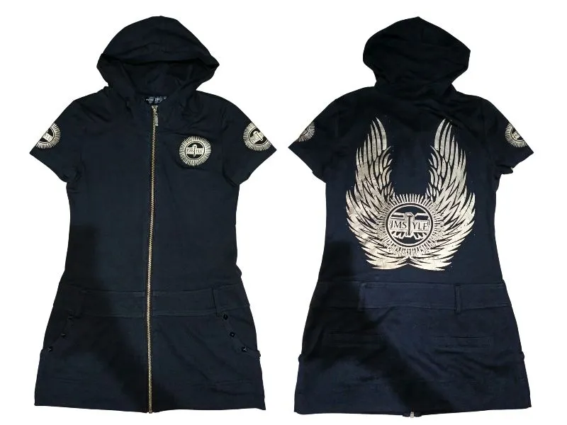 Jmstyle Grunge Emo Goth Hooded Micro Minidress photo 1