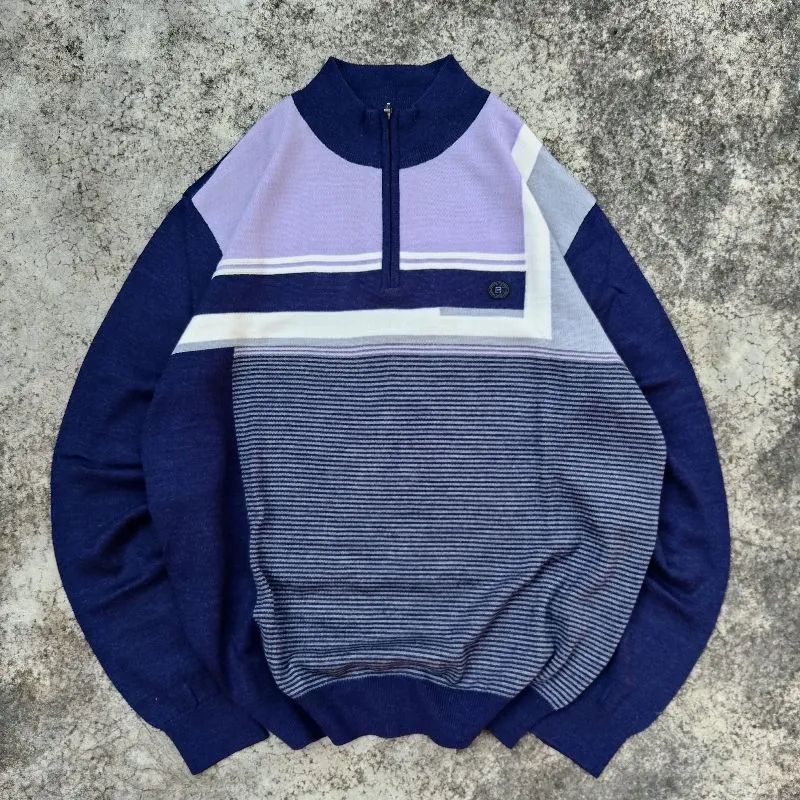 Halfzip knit casual jumper brentwood photo 1