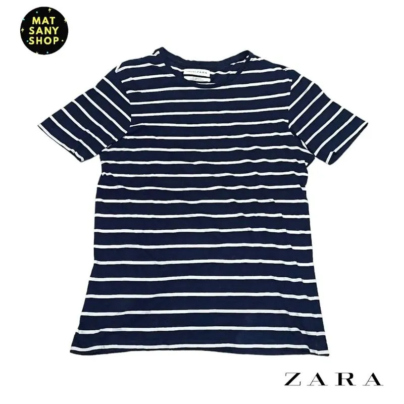 Kaos Tshirt Tees Striped Strip Garis Garis Za𝙧a Sailor Rela photo 1