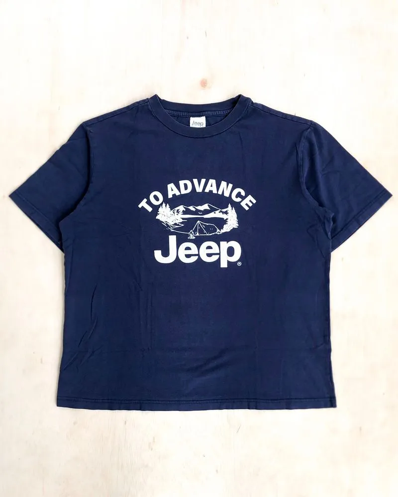 Jeep Casual Biker T-shirt Pria navy photo 1