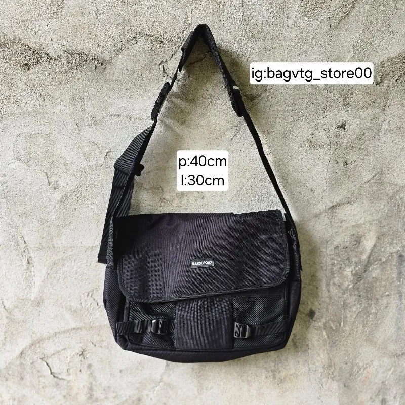 Slingbag black marcopolo kanvas  photo 1
