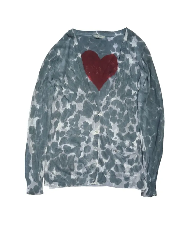Cardigan guess abstrack hand made photo 1