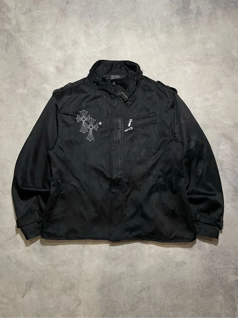 Vintage Hickory Grunge Jacket With Patch Chrome Heart Custom photo 1