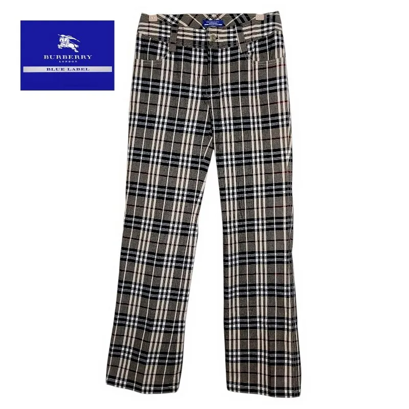 BURBERRY LONDON BLUELABEL Nova Check Straight Pants photo 1