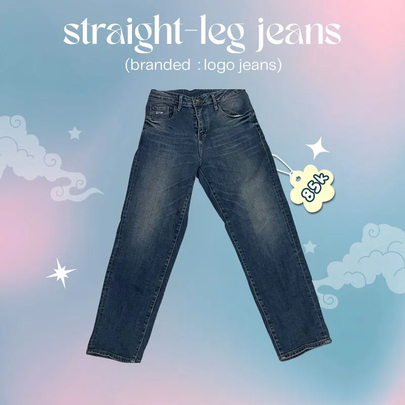 straight leg jeans  photo 1