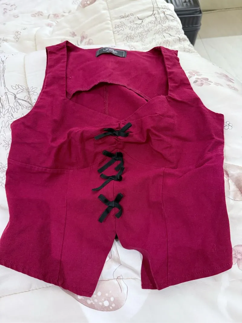 Tanktop maroon JRep photo 1