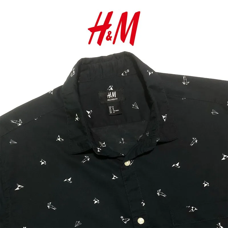 H&M Vintage Casual Casual shirt Pria black photo 1