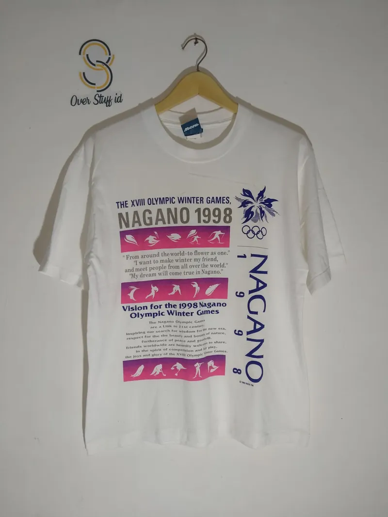 Mizuno Casual T-shirt Pria white photo 1