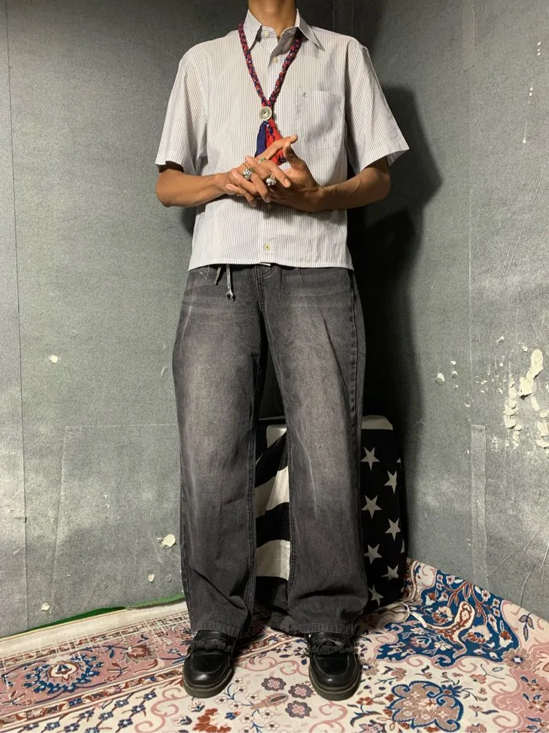 BLACK WASH JEANS BLIM BAGGY FIT SECOND ORIGINAL photo 1