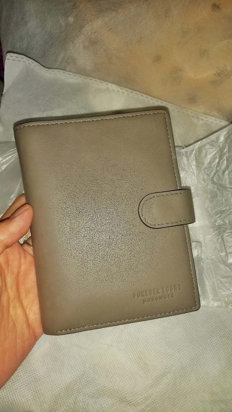 Dompet passport Pierre Loues wallet abu grey khaki photo 1