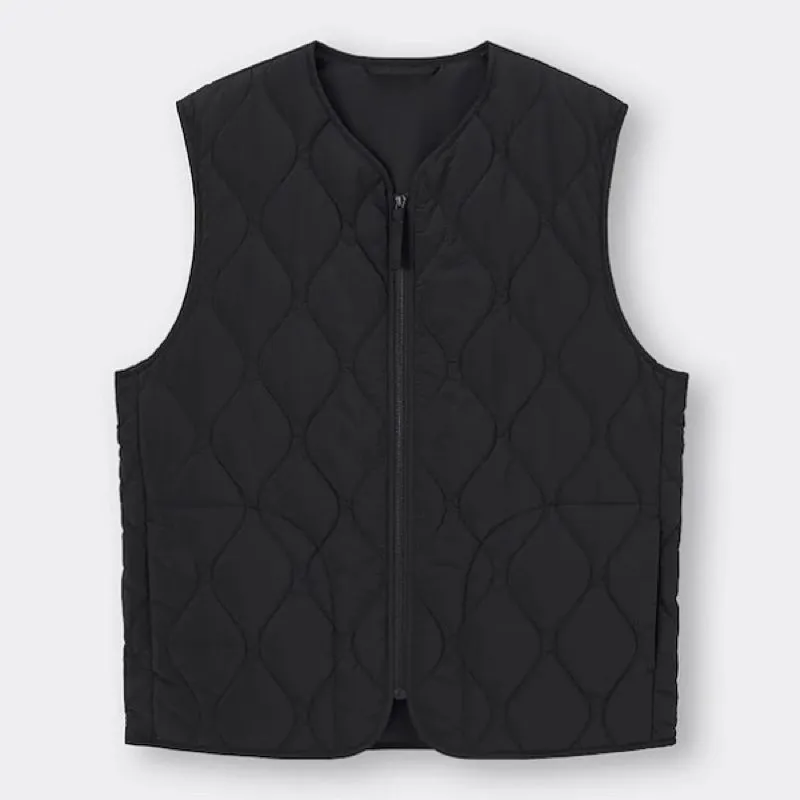 GU Heat Padded Quilted Vest Rompi Jacket Black photo 1