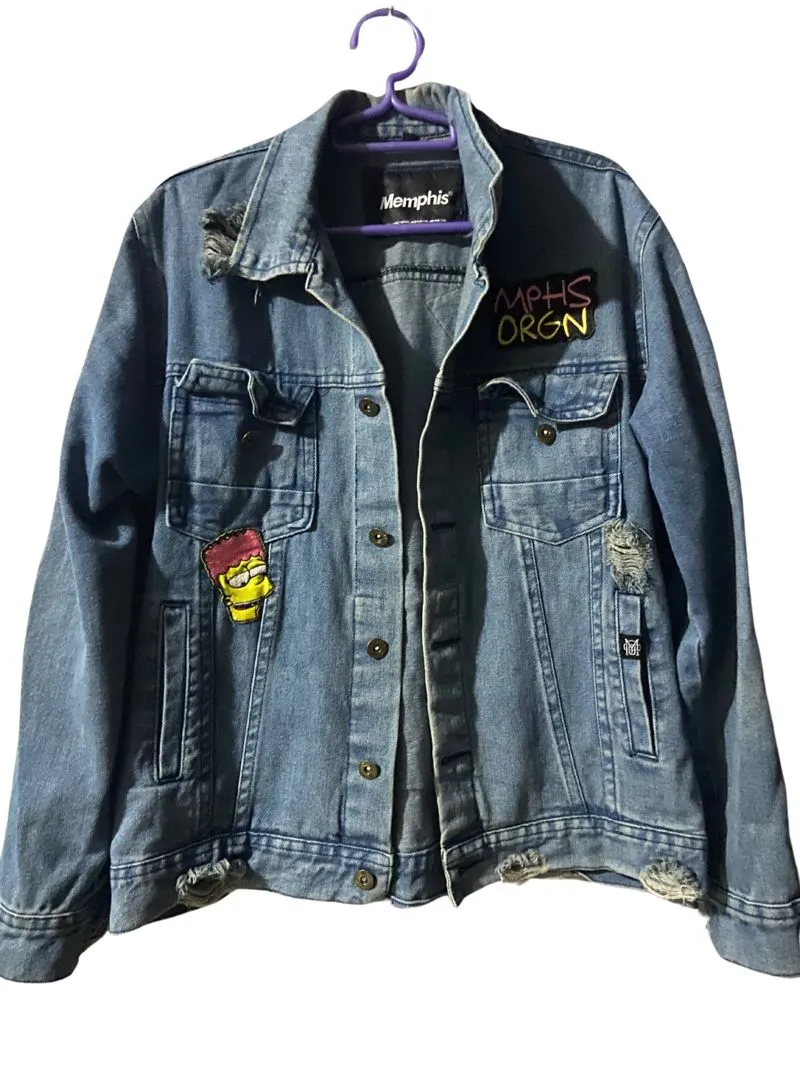 MEMPHIS RIPPED DENIM JACKET - KILLA BART photo 1