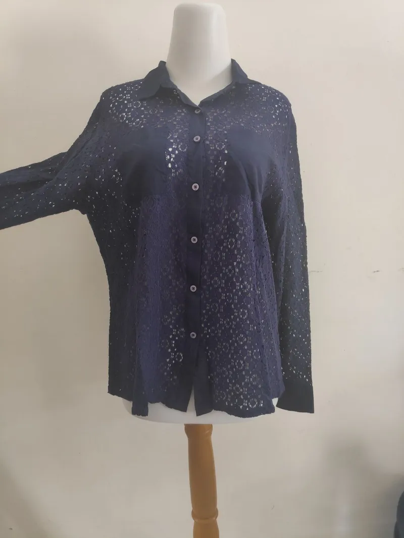 Kemeja Wanita Warna : Navy LD photo 1