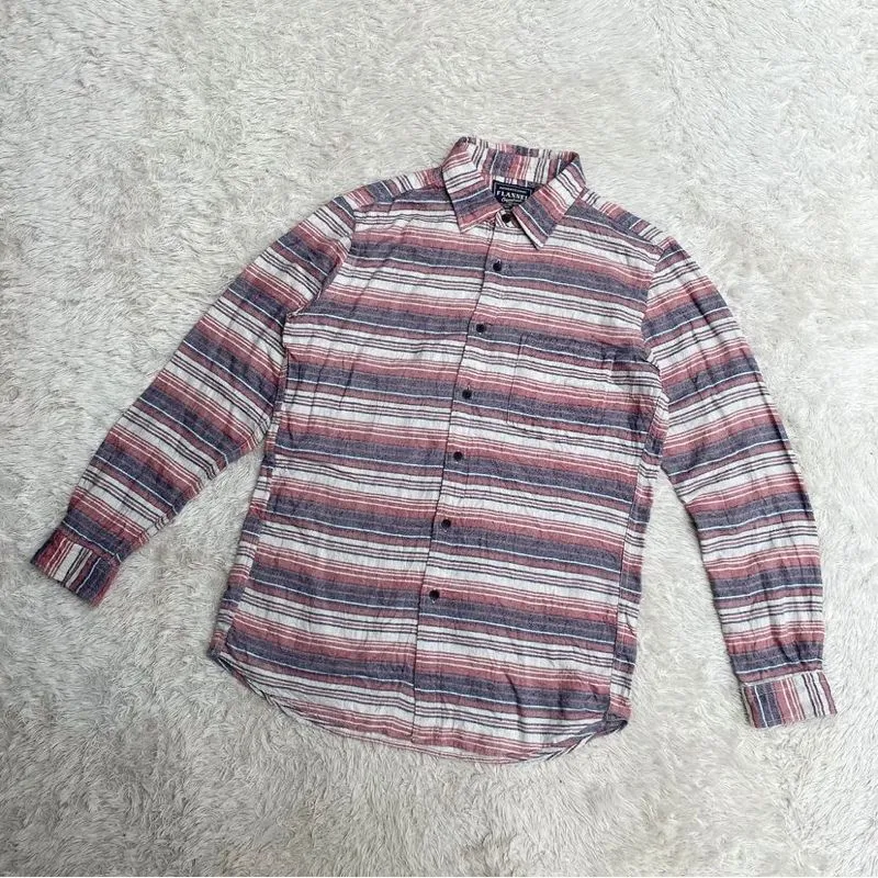 Uniqlo Authentic Shirt Flannel OW Long Sleeve Stripe Shirt photo 1