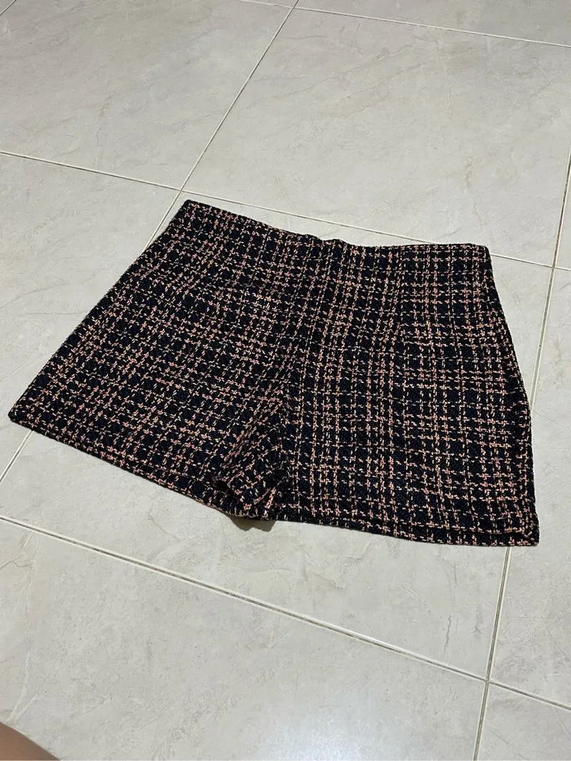 Pomelo tweed short pants celana pendek photo 1