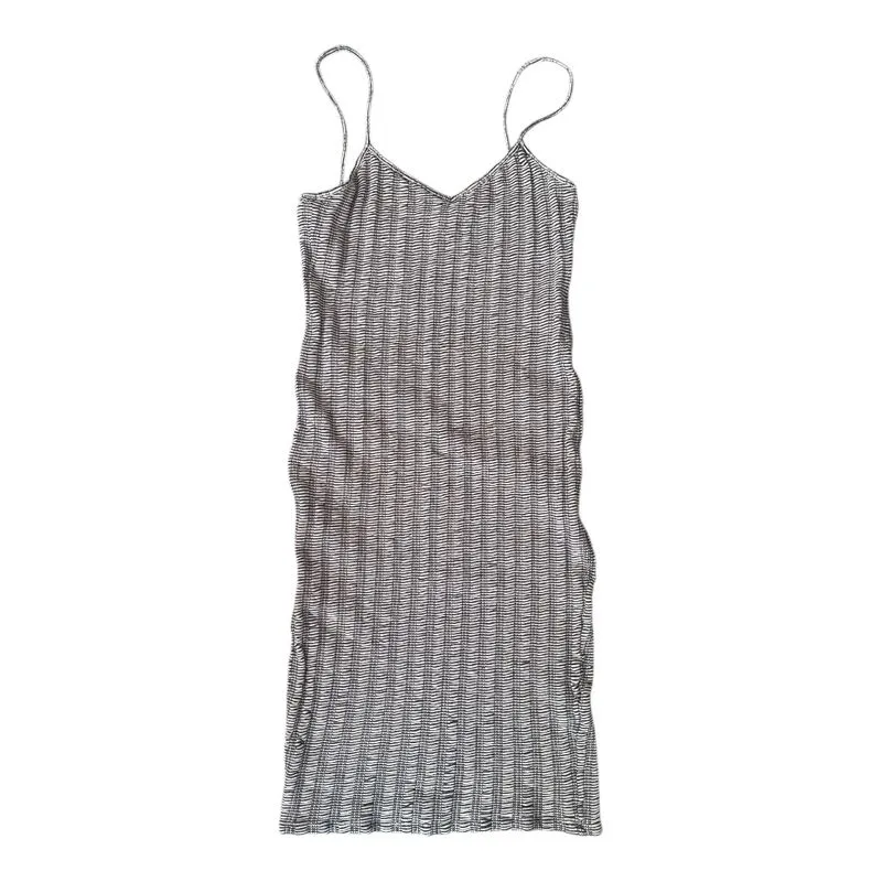 pull and bear striped ribbed bodycon dress photo 1