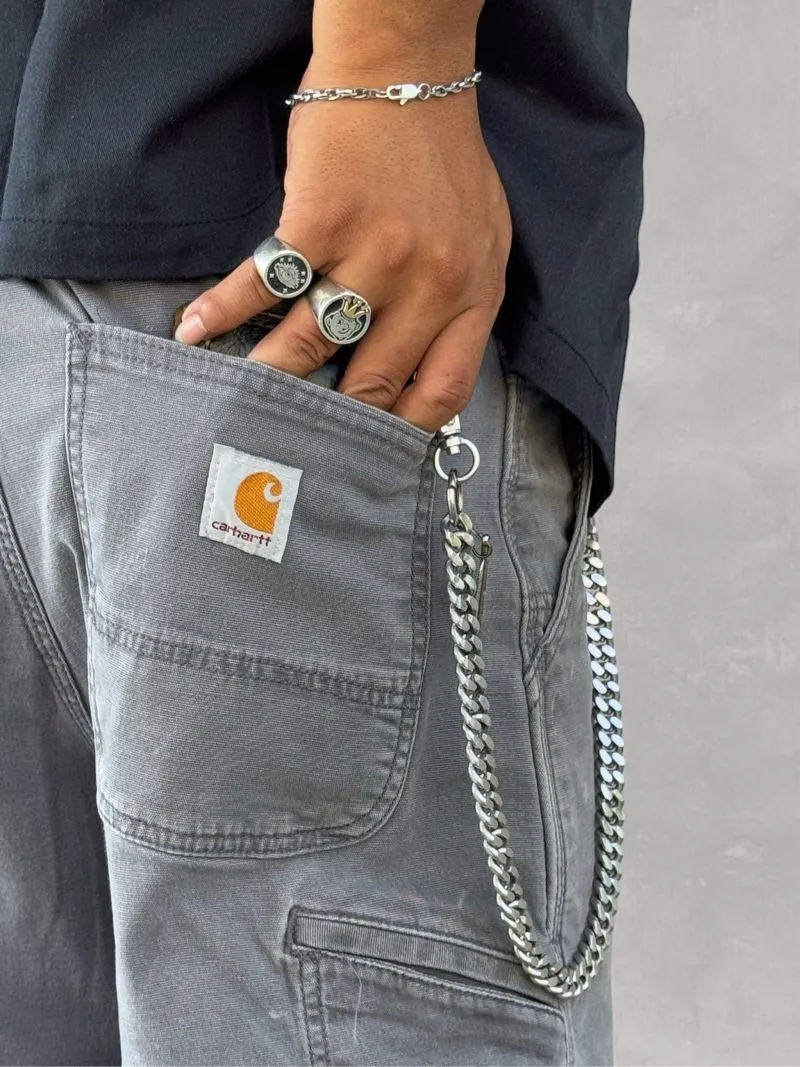 Faded Charcoal Gray Carhartt Cellpocket Pants  photo 1