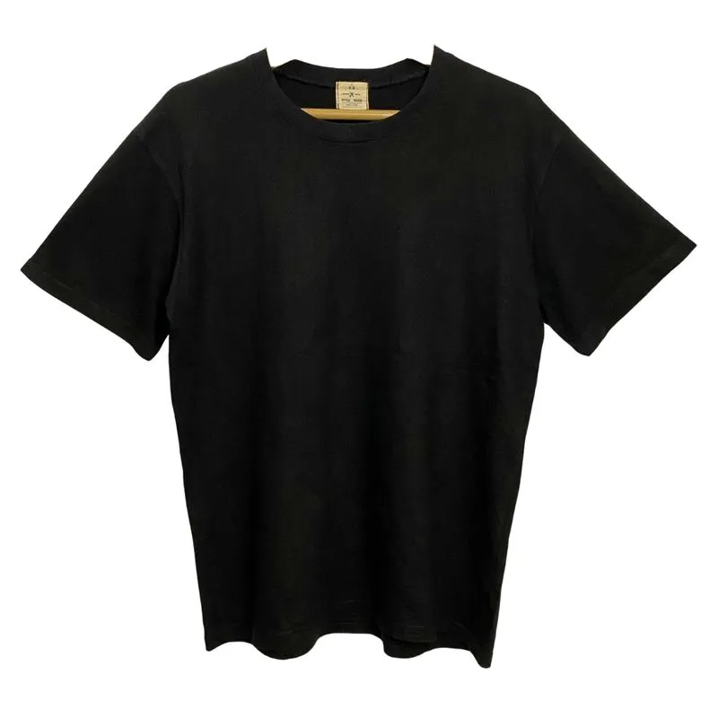 Casual Minimalist T-shirt Pria black photo 1