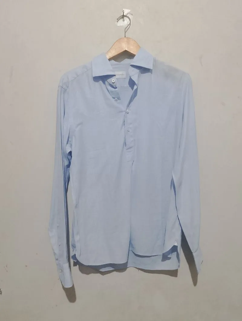 Kemeja Ermenegildo Zegna Shirt Regular Fit Blue L (75x55)ori photo 1