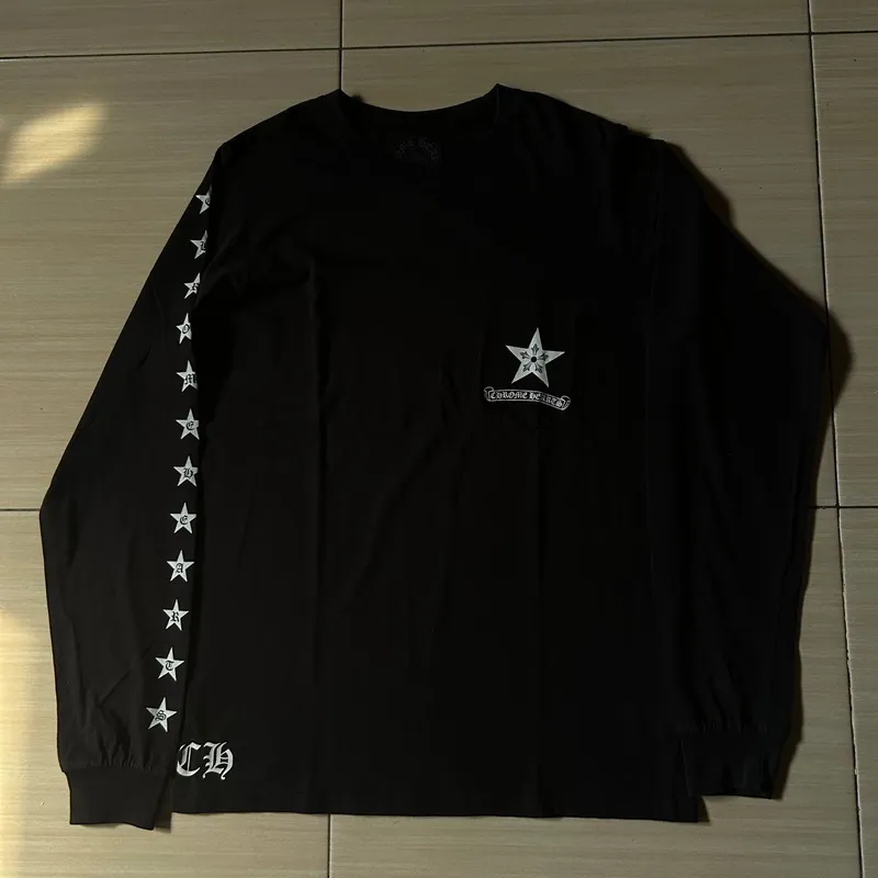 Chrome Hearts Vintage Streetwear T-shirt Pria black photo 1
