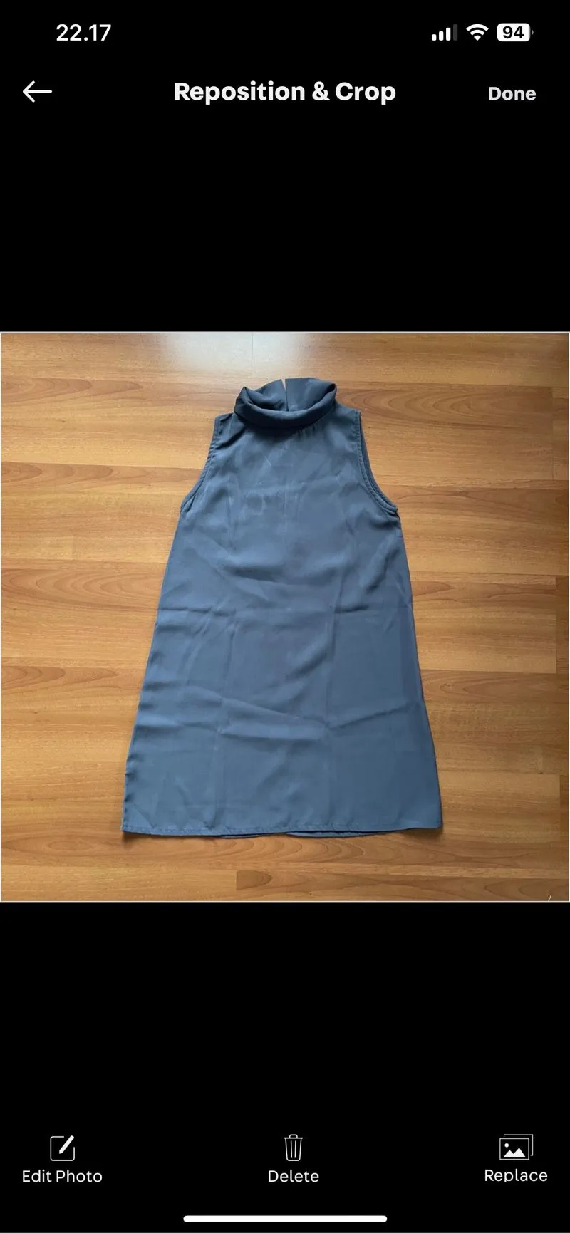 Mini dress warna abu2 No Brand - preloved photo 1