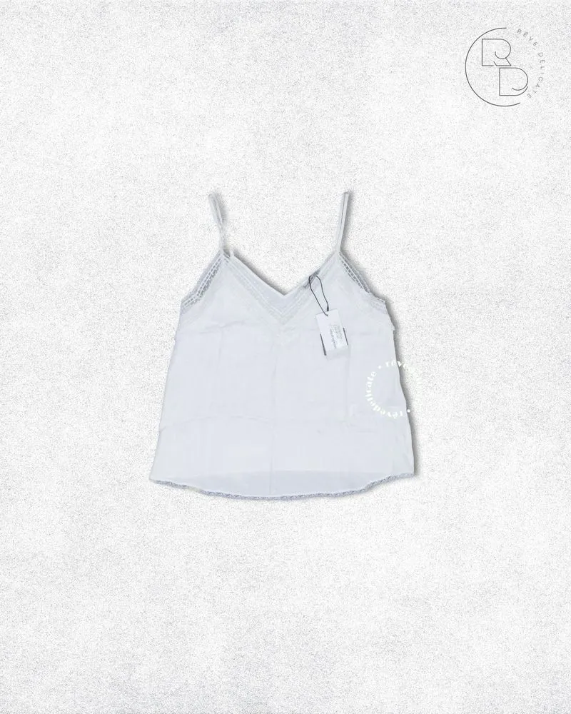 Zara Casual Indie Cami top Wanita white photo 1