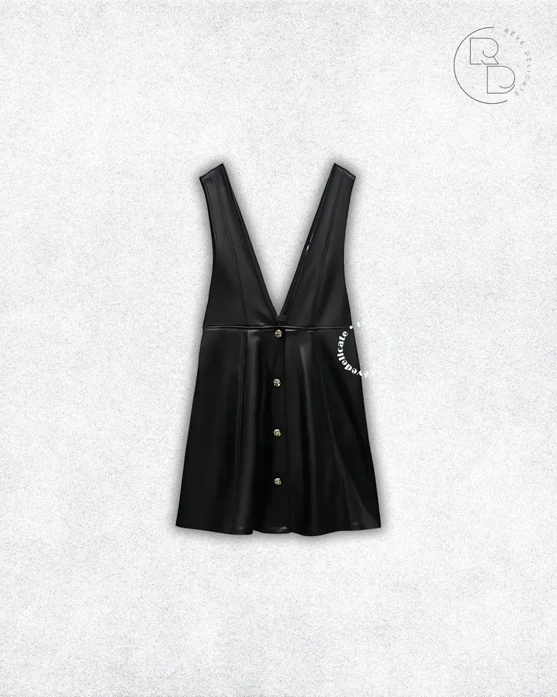 Zara Luxury Casual Midi dress Wanita black photo 1