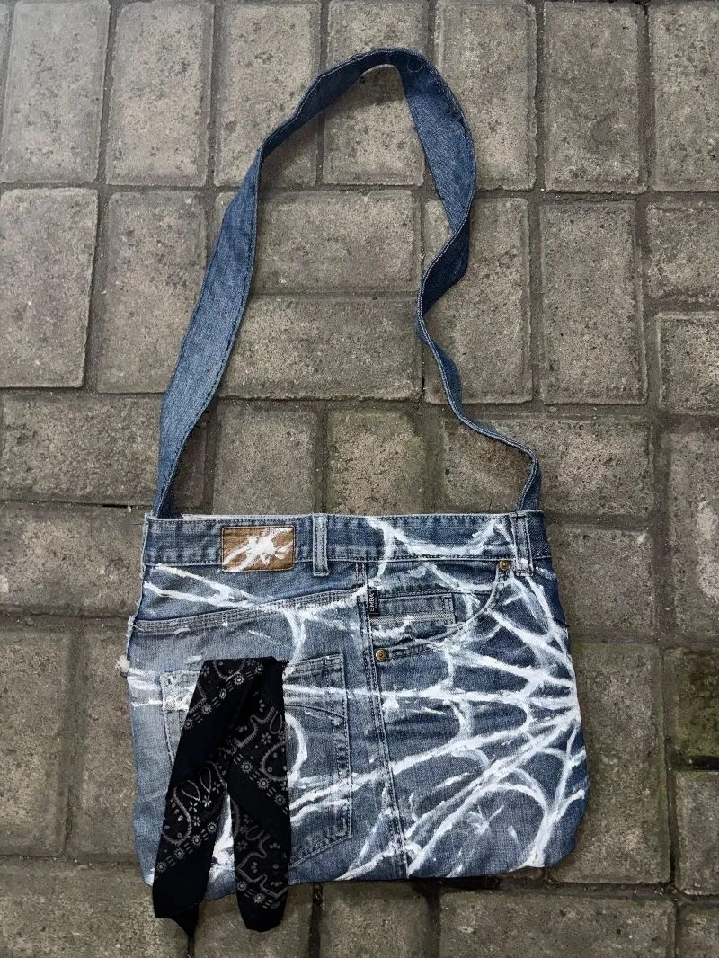 tass selempang reworked jeans to bag 🔥 photo 1