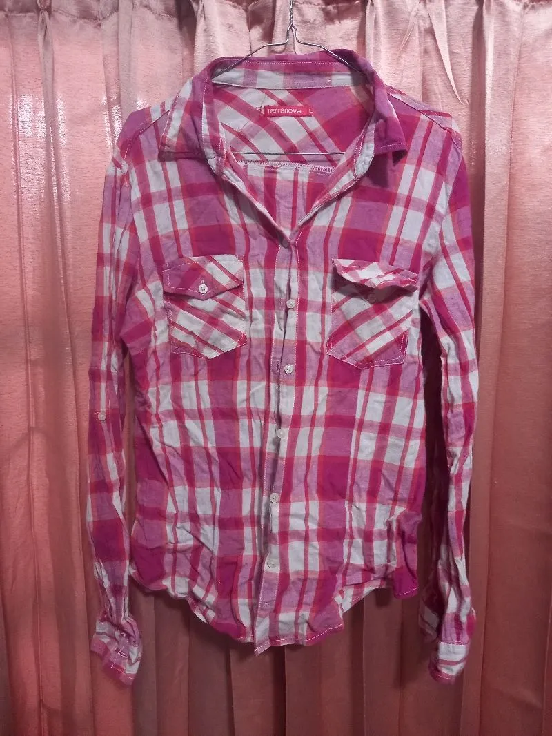 Kemeja Flanel Lesbian Pride Flag photo 1