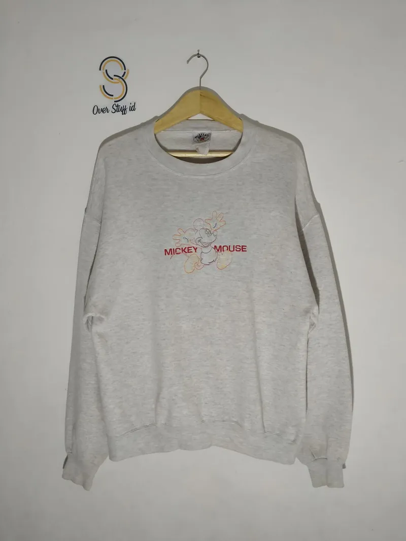 Disney Vintage Streetwear Sweatshirt Pria gray photo 1