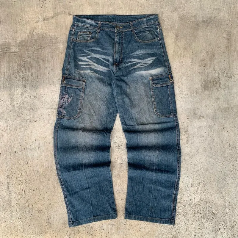 Streetwear Jeans Pria blue photo 1