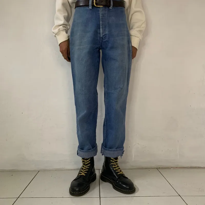 Bang Bang Vintage Casual Jeans Pria blue photo 1