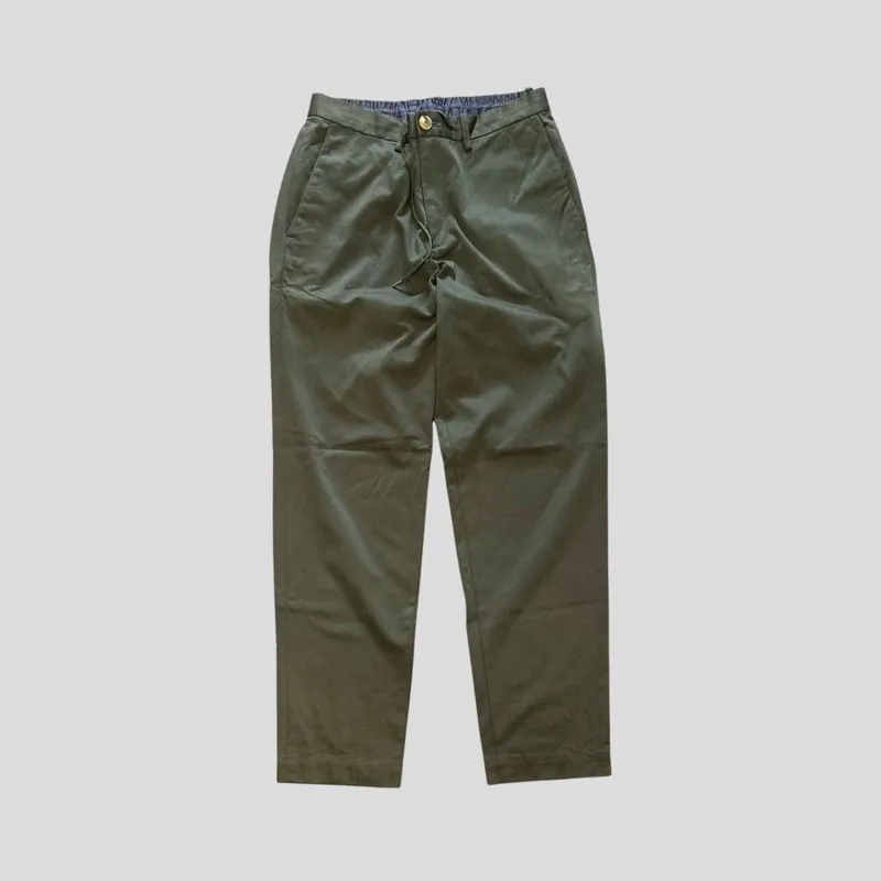 Abah house japan relaxed ankle pants og olive green army photo 1