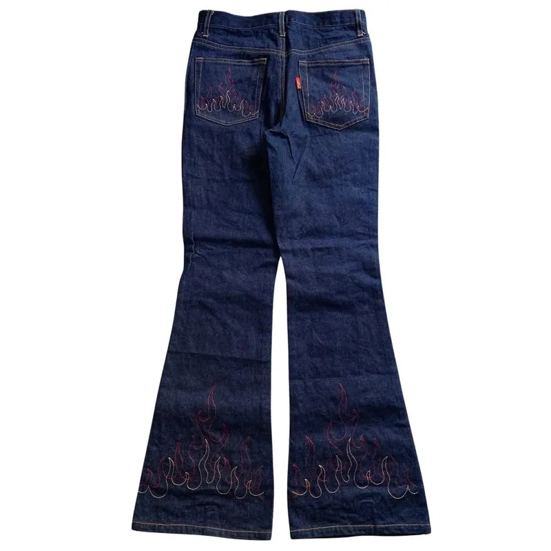 LMD Flame Arcuate Stiff & Rigid Flare Denim Pants photo 1