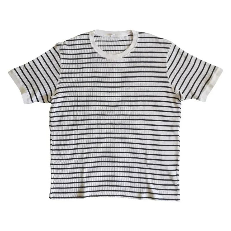 Stripe pattern oversize boxy tee photo 1