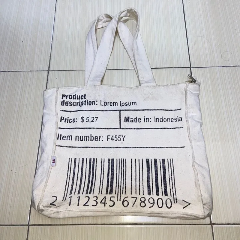 Barcode totebag by fassy store photo 1