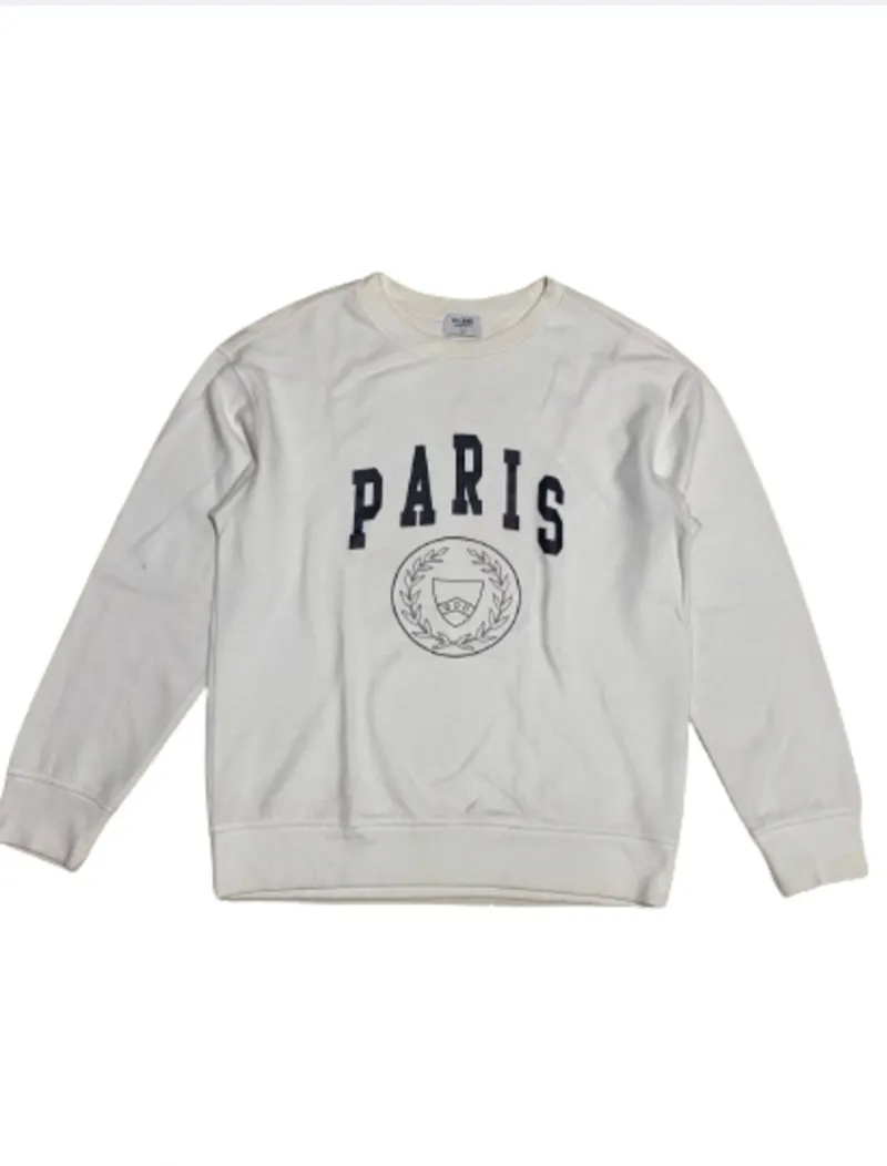 Casual Sweatshirt Pria white photo 1