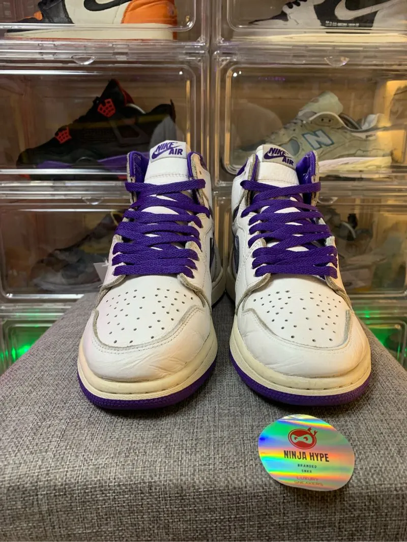 AIR JORDAN RETRO HIGH WHITE COURT PURPLE AIR JORDAN HI