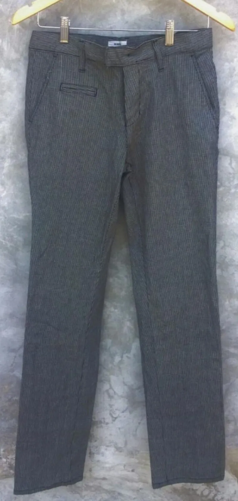 Helmut Lang Casual Pants Grid black and white motive photo 1