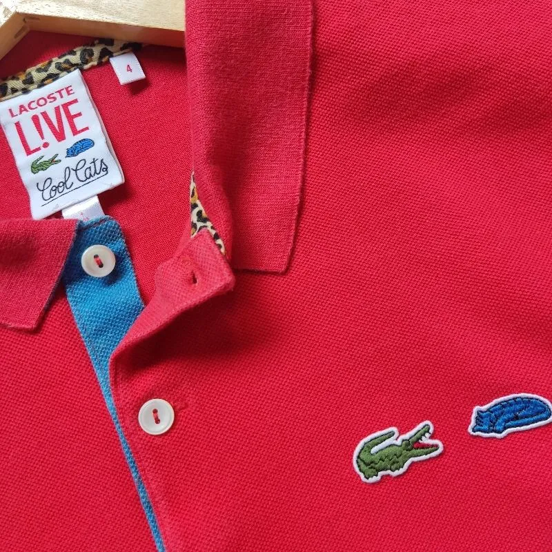 Kaos polo shirt LACOSTE x Cool Cats Red colour Size S photo 1