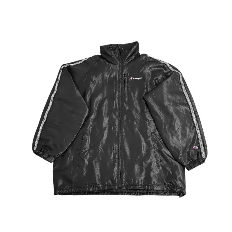Jaket Outdoor Tebal Champion Warna Hitam Taped photo 1