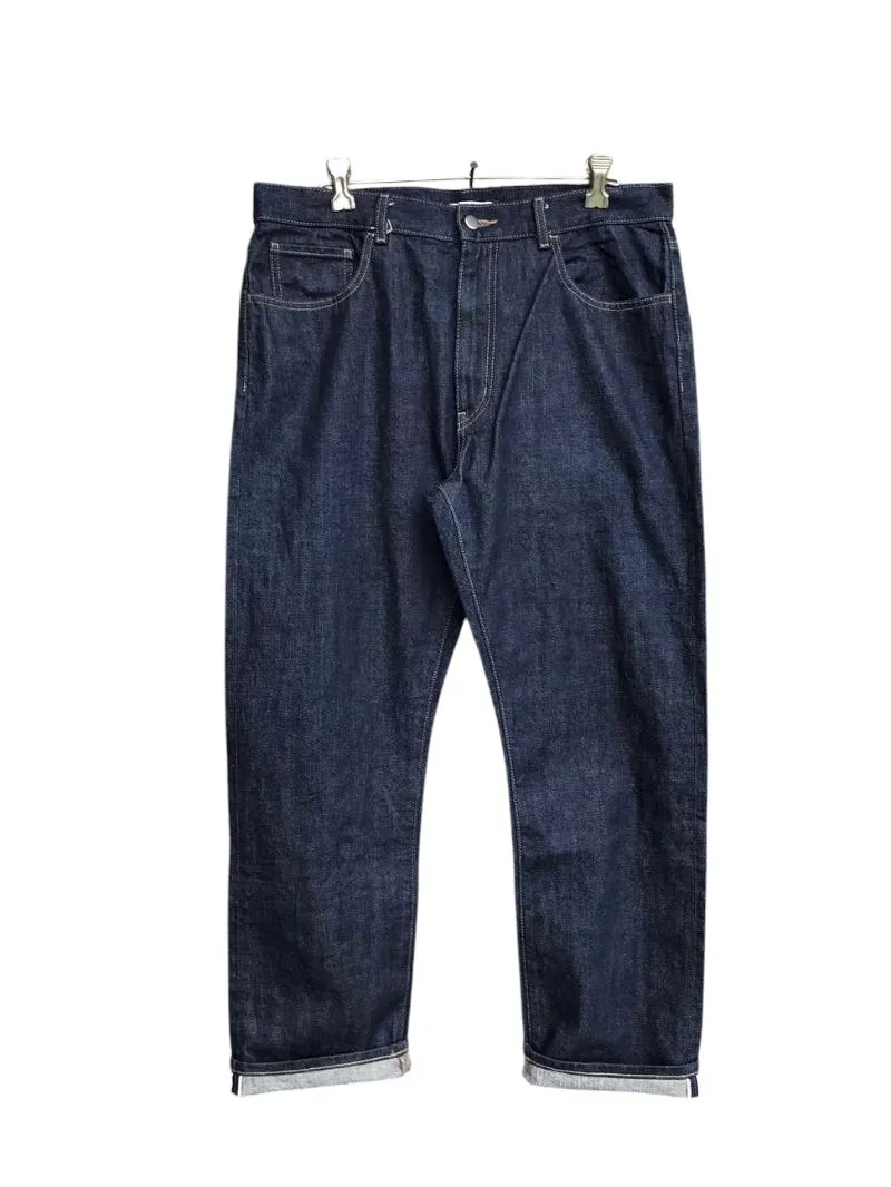 Uniqlo U baggy jeans raw selvedge denim