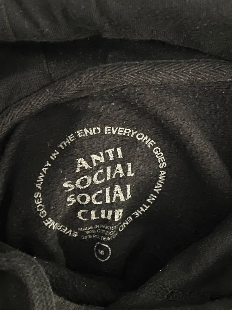 Anti Social Social Club Hoodie Preloved