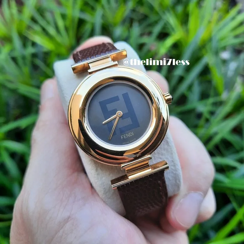Jam tangan Fendi 320 G swiss made quartz gold tone photo 1