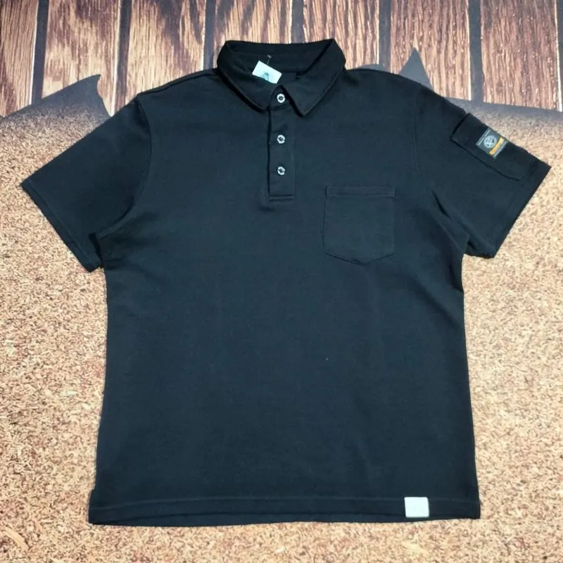 kaos polo pria pocket tee EVENRIVER kaos kerah hitam patch photo 1