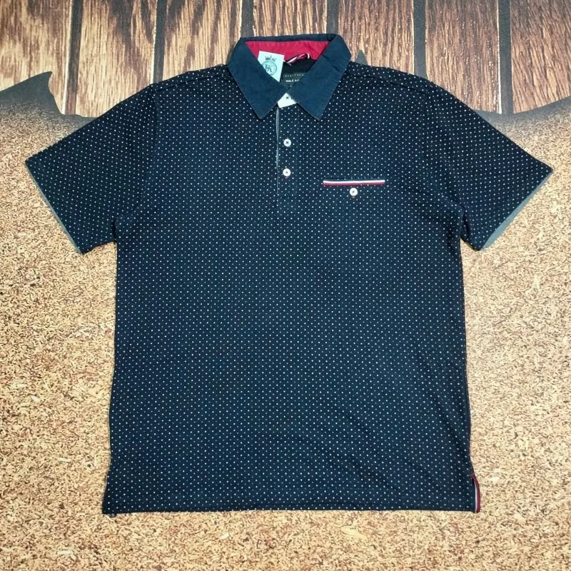 kaos polo pria MALE & CO kaos kerah polkadot casual formal photo 1