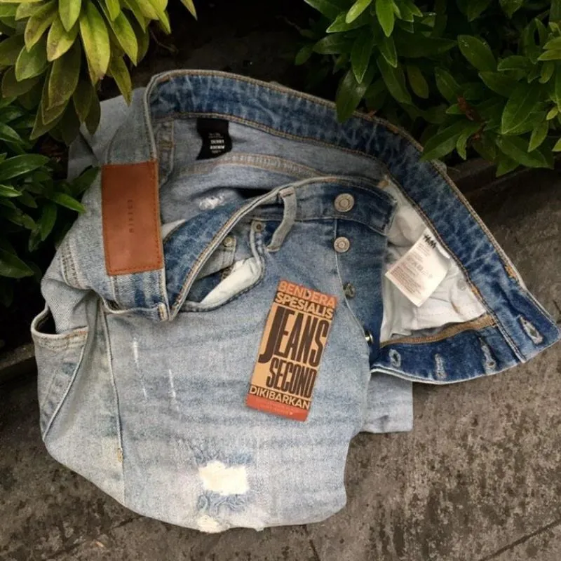 H&M Jeans fashion brand gombrang baggy photo 1