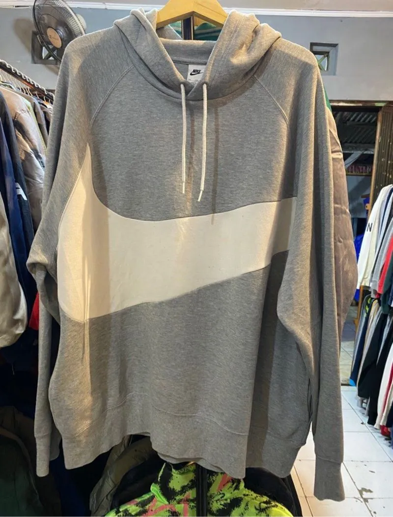 Nike big swoosh hoodie